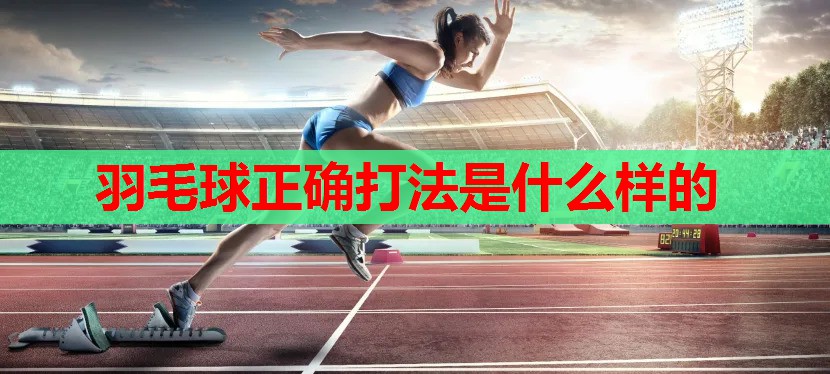 羽毛球正确打法是什么样的 羽毛球正确打法是什么样的