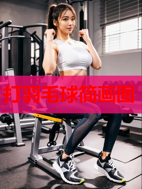 打羽毛球简画图 打羽毛球简画图